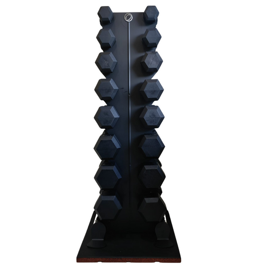 Hex Rubber Dumbbells (2.5kg to 20kg) Set