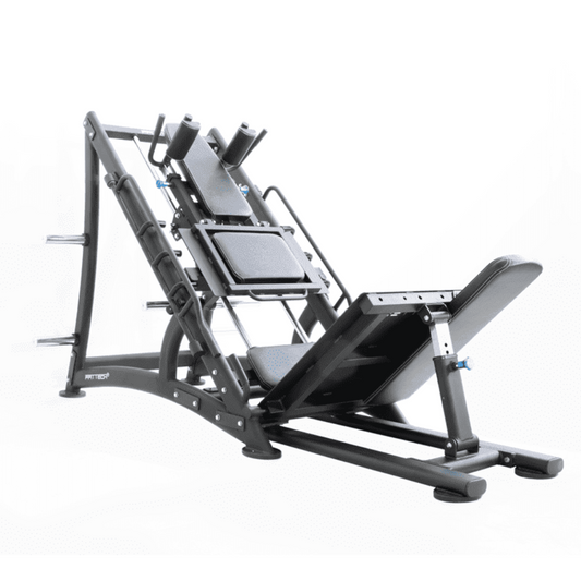 Hack squat leg press combo Leg day workout equipment