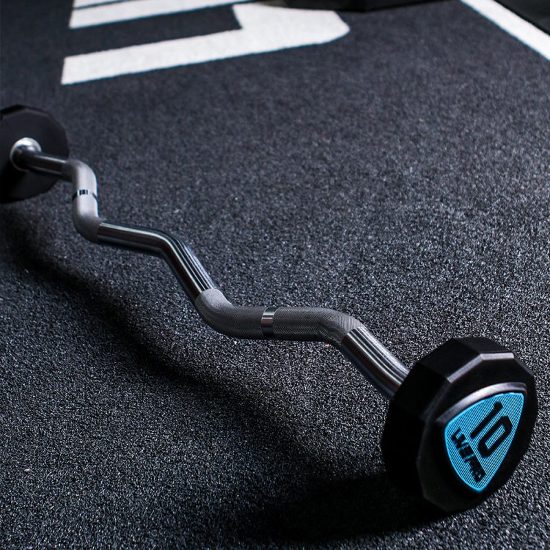 12-Sided Urethane Fixed EZ Curl Barbell 12-Sided Urethane Fixed EZ Curl Barbell