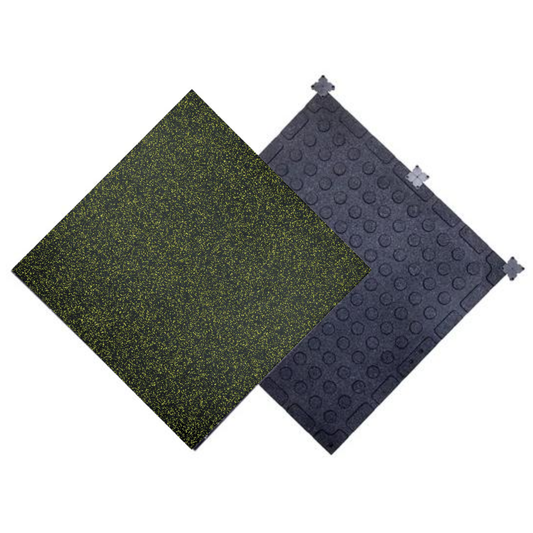 Premium Connector Tile Series - Black with Yellow Speckles - 20mm