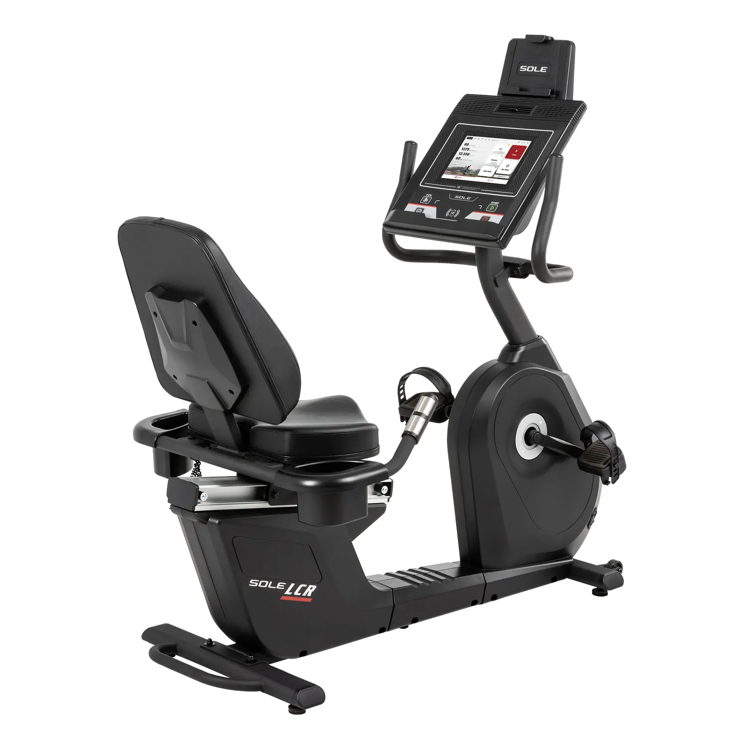 sole lcr recumbent  touch screen bike