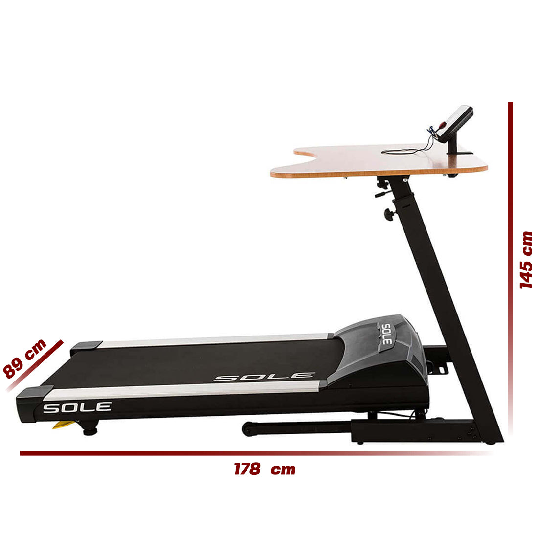 sole td80 desk treadmill measurement