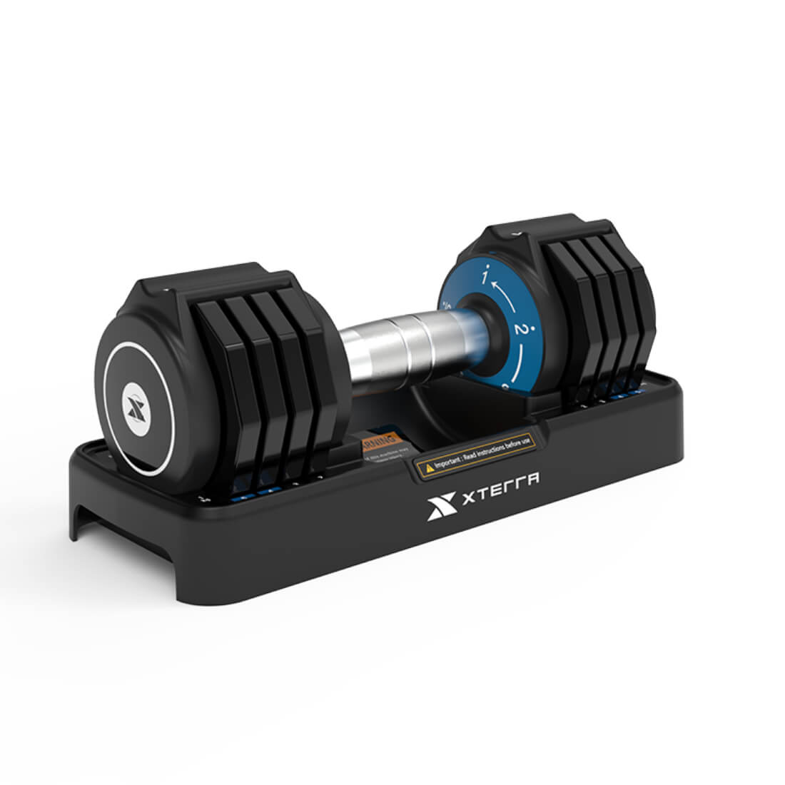 Xterra Adjustable Dumbbells (1-5 Kg) Set With Stand Xterra Adjustable Dumbbells (1-5 Kg) Set With Stand