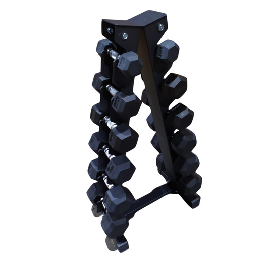 Hex Rubber Dumbbells (2.5kg to 15kg) Set