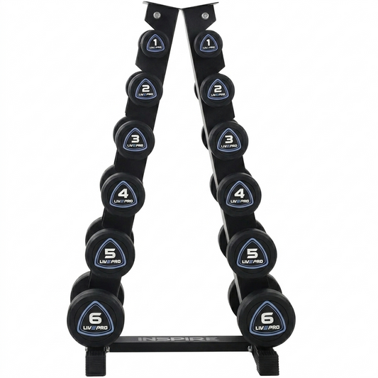 42kg-Urethane-Round-Dumbbells-Set-with-6-Pairs-A-Frame-Rack-1kg-to-6kg-01