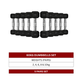 60kg-Rubber-Hexagonal-Dumbbell-Set-2kg-to-10kg-Pairs