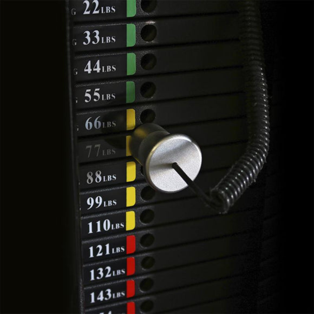 Lat pulldown machine	Upper body workout machine