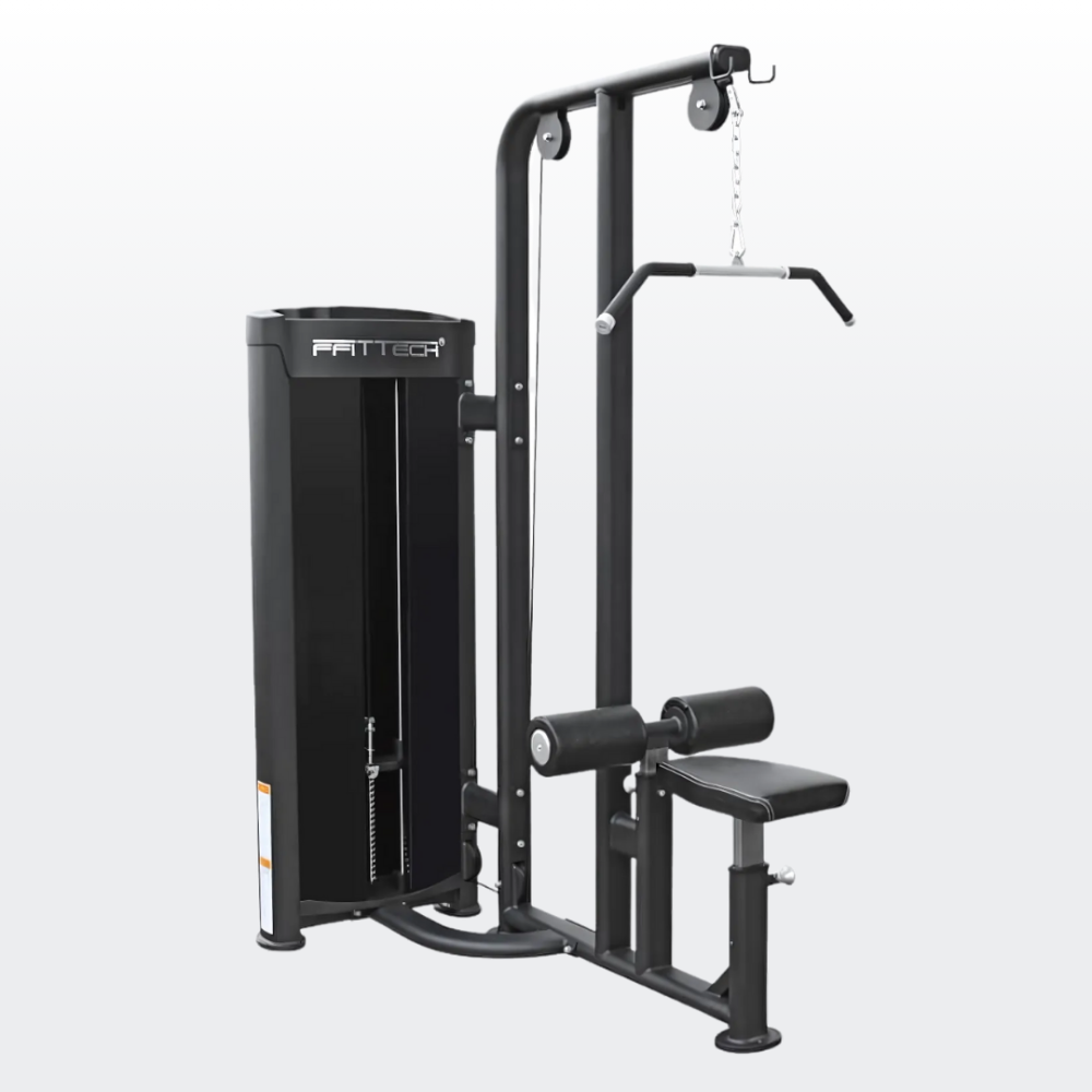 Lat pulldown machine	Upper body workout machine