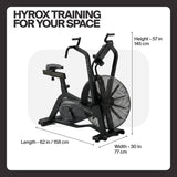Centr HYROX air bike side profile AAE.1 dimensions Singapore