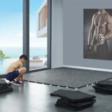 Premium Commercial Rubber Tiles Black with White Speckles - 20mm
