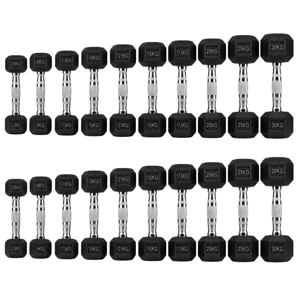 Rubber-Hexagonal-Dumbbell-Set-2.5kg_30kg-Pairs