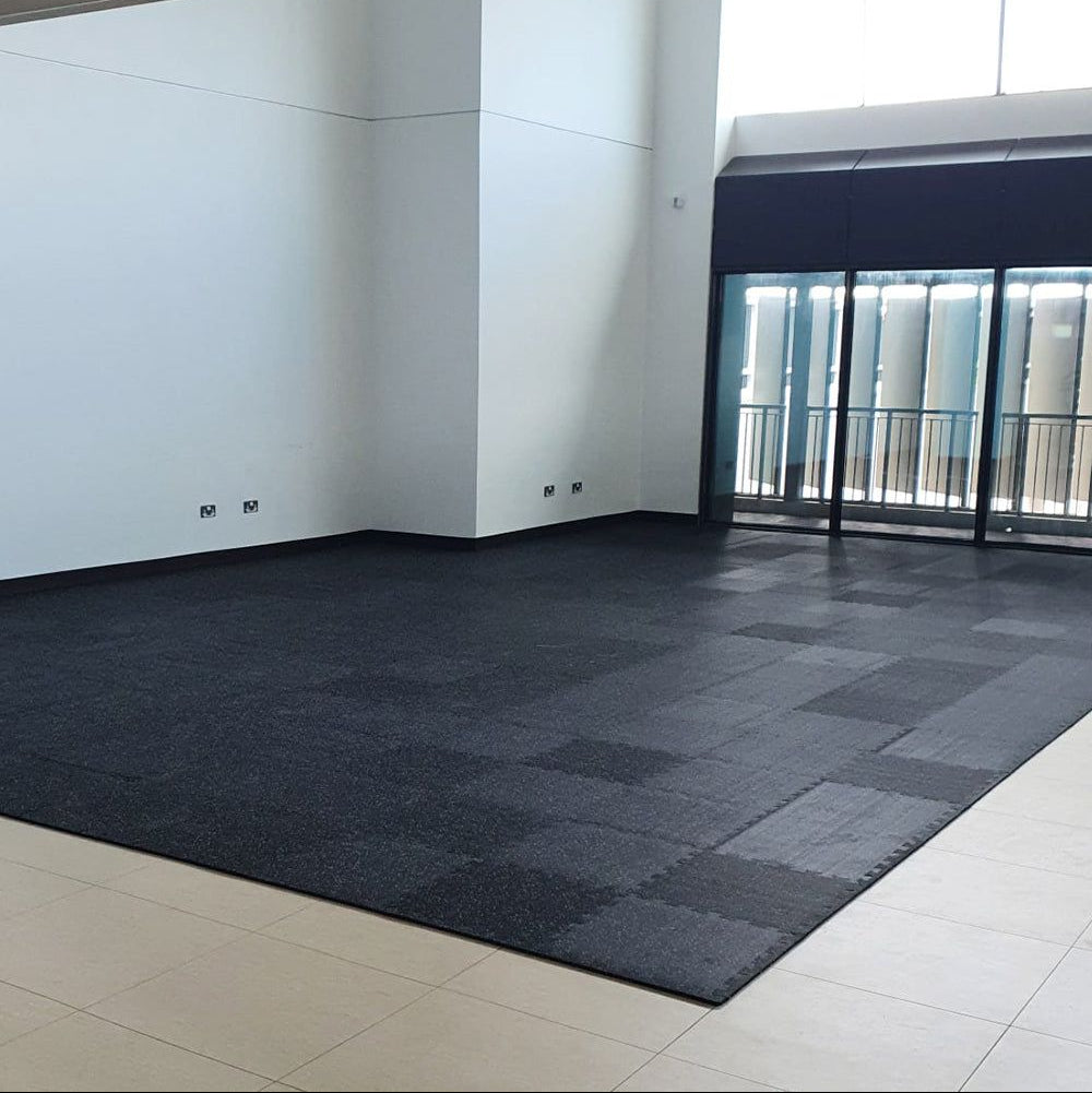 Rubber Interlocking Mats - Black
