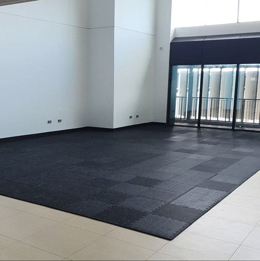 Rubber Interlocking Mats - Black
