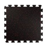 Rubber Interlocking Mats - Black with Red Speckles