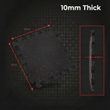 Rubber Interlocking Mats - Black with Red Speckles