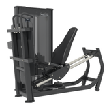 Commercial selectorized leg press machine
