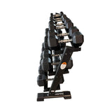 Hex Dumbbell Set with 3 Tier Rack