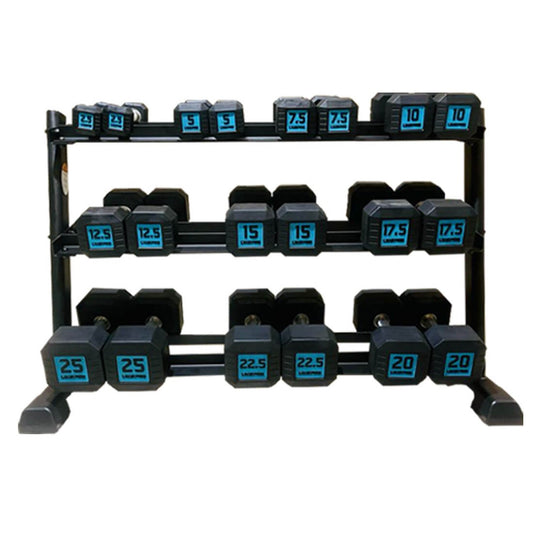 Premium Rubber Dumbbells (2.5kg to 25kg) Set