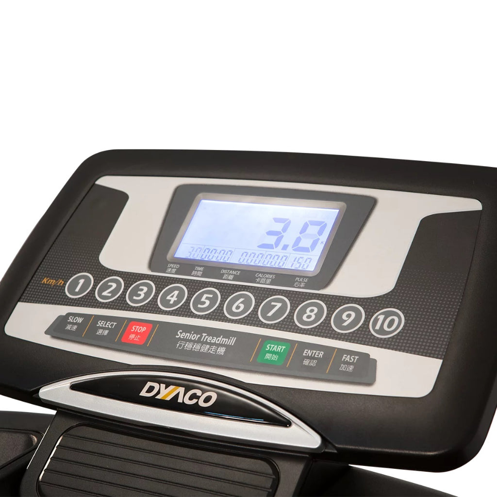 dyaco lw80 treadmill display