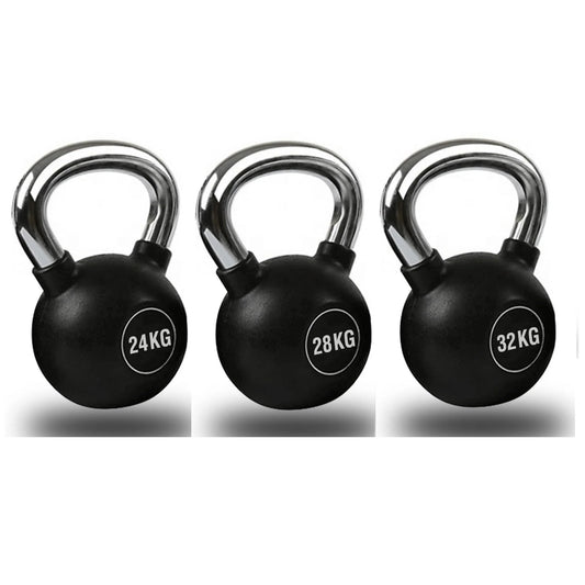 Rubber Kettlebells Set (24 to 32kg)
