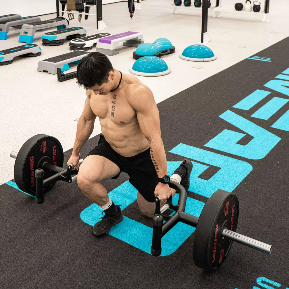Livepro open bar LP8375 side profile 25kg trap bar