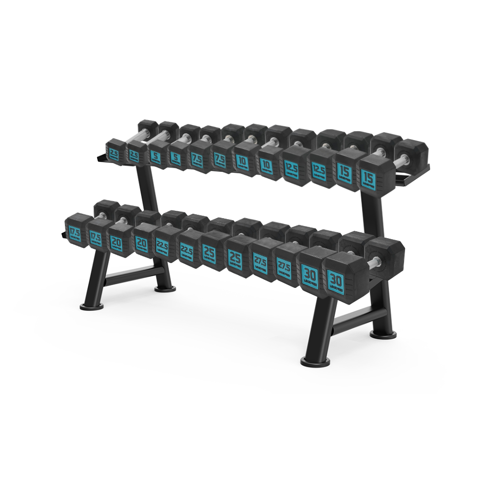 Premium Rubber Dumbbells (2.5kg to 30kg) Set