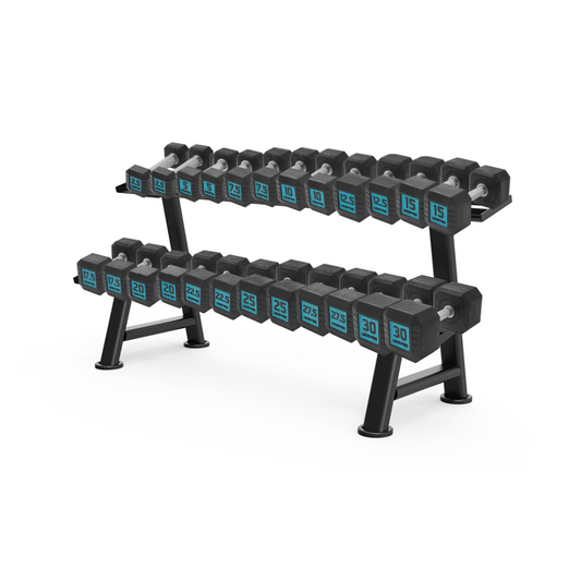 Premium Rubber Dumbbells (2.5kg to 30kg) Set