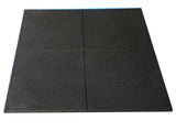 Premium Commercial Rubber Tiles Black - 20mm