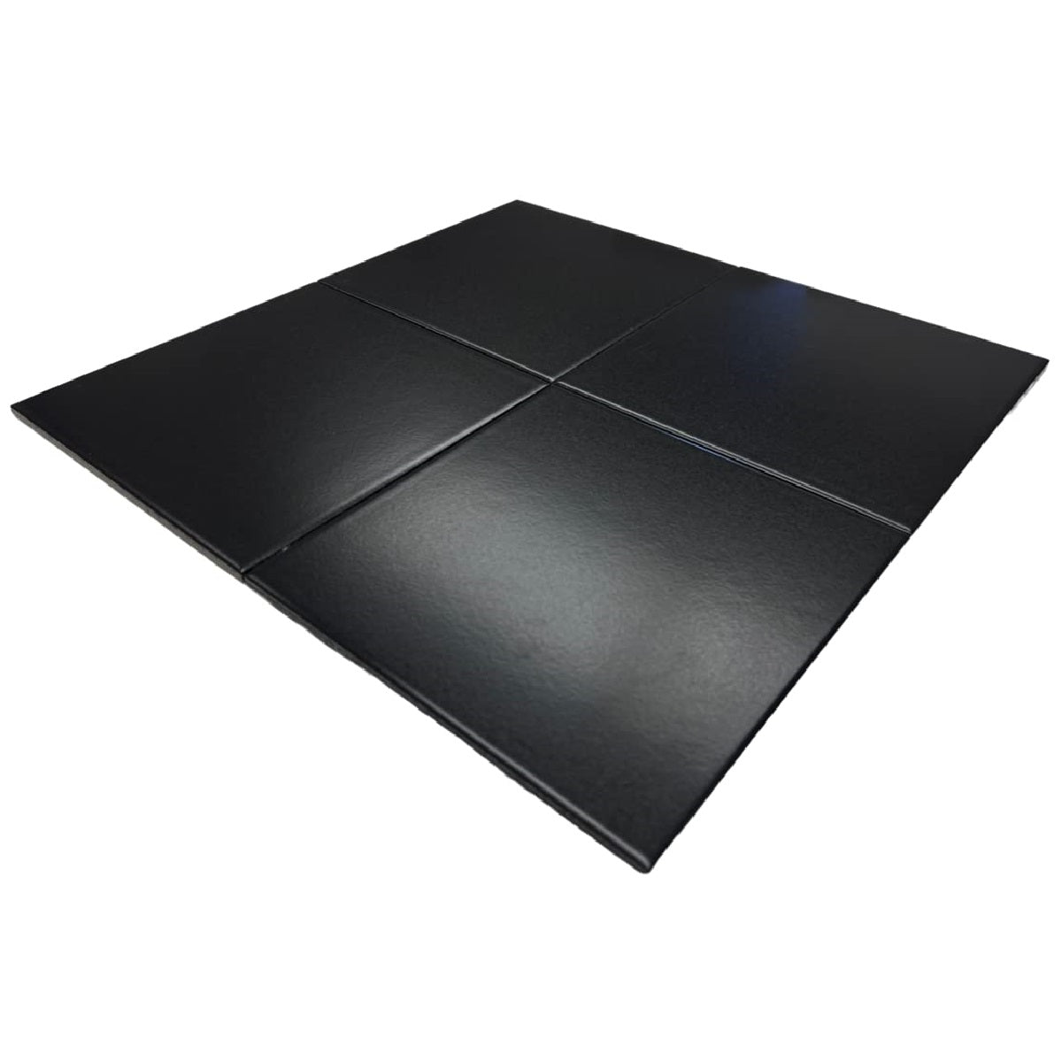 Premium Commercial Rubber Tiles Black - 20mm