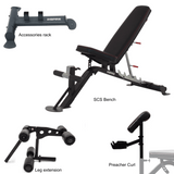 Inspire SCS Bench Attachment & Rack Combo