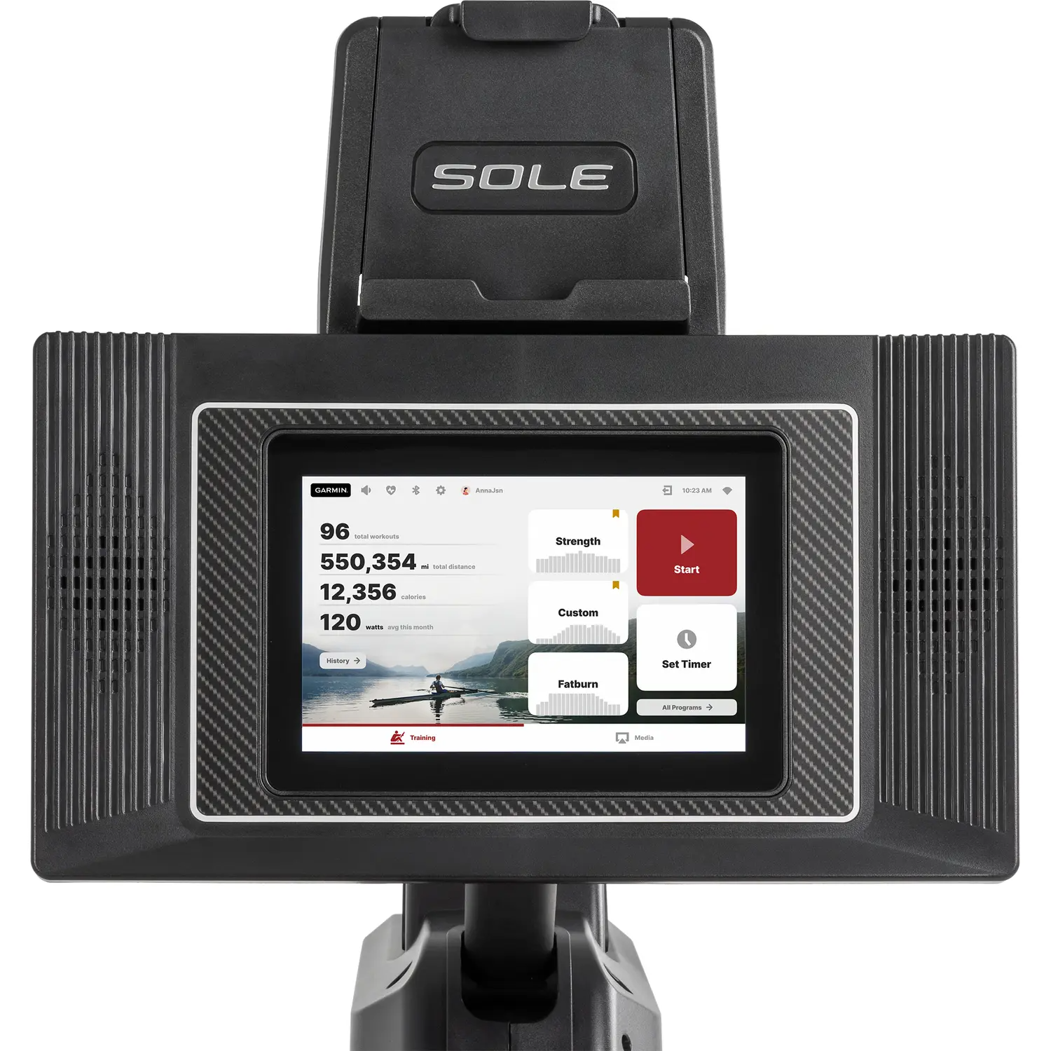 Sole SR550 Rower - Touch Screen - Display Unit