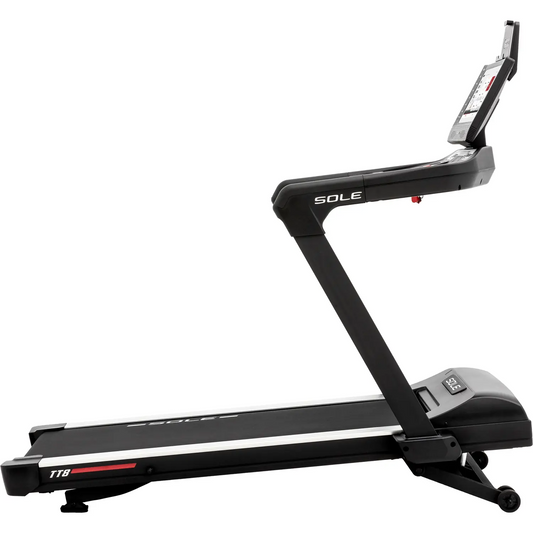 tt8 sole touch screen treadmill incline