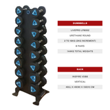 Urethane Round Dumbbells (2kg to 16kg) Set