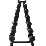 Hex Rubber Dumbbells (2kg to 12.5kg) Set