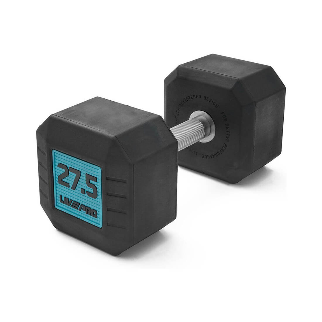 Rubber Octagonal Dumbbells