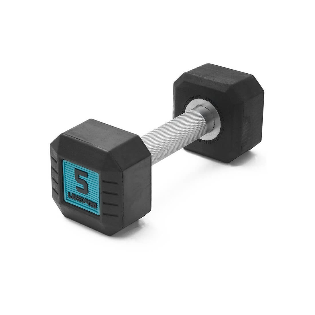 Fitness gear 5 lb rubber hex dumbbell deals