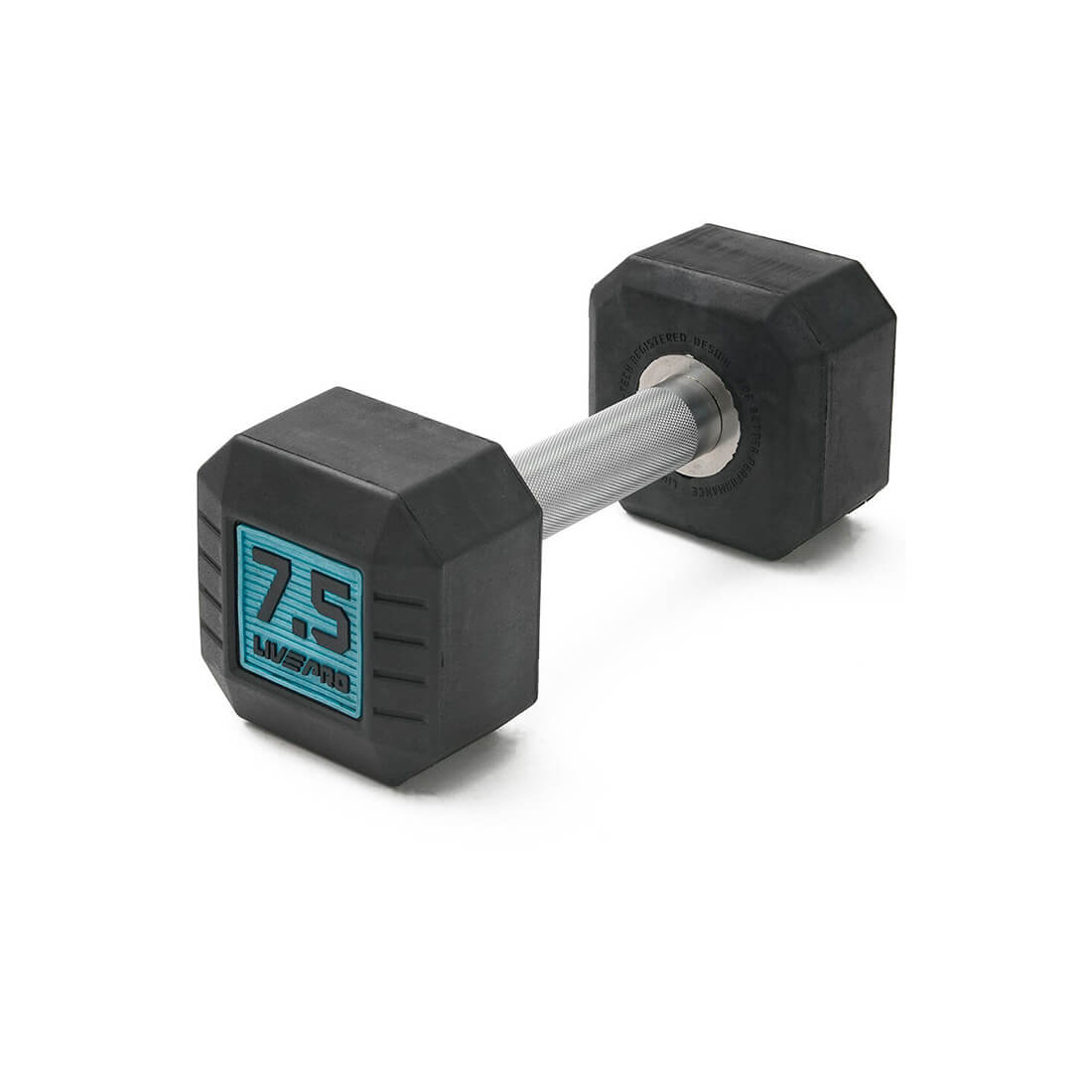 Rubber Octagonal Dumbbells 7.5kg