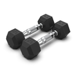 Rubber Hexagonal Dumbbells (Sold as Pairs)