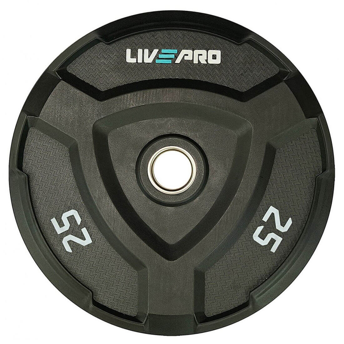 Livepro Rubber Bumper Plates 25kg - Sold As Pair