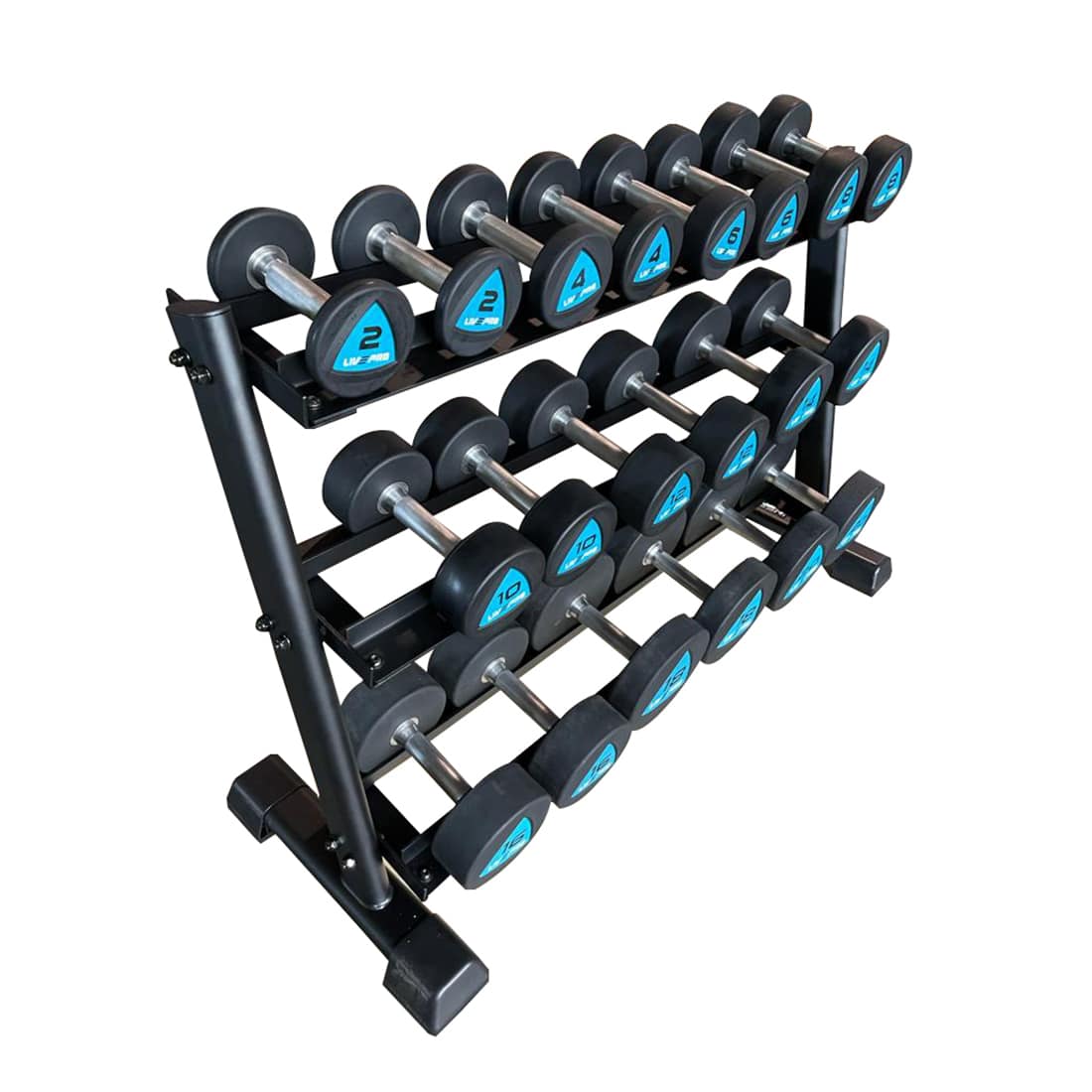 Dumbbell Set with 3 Tier Rack