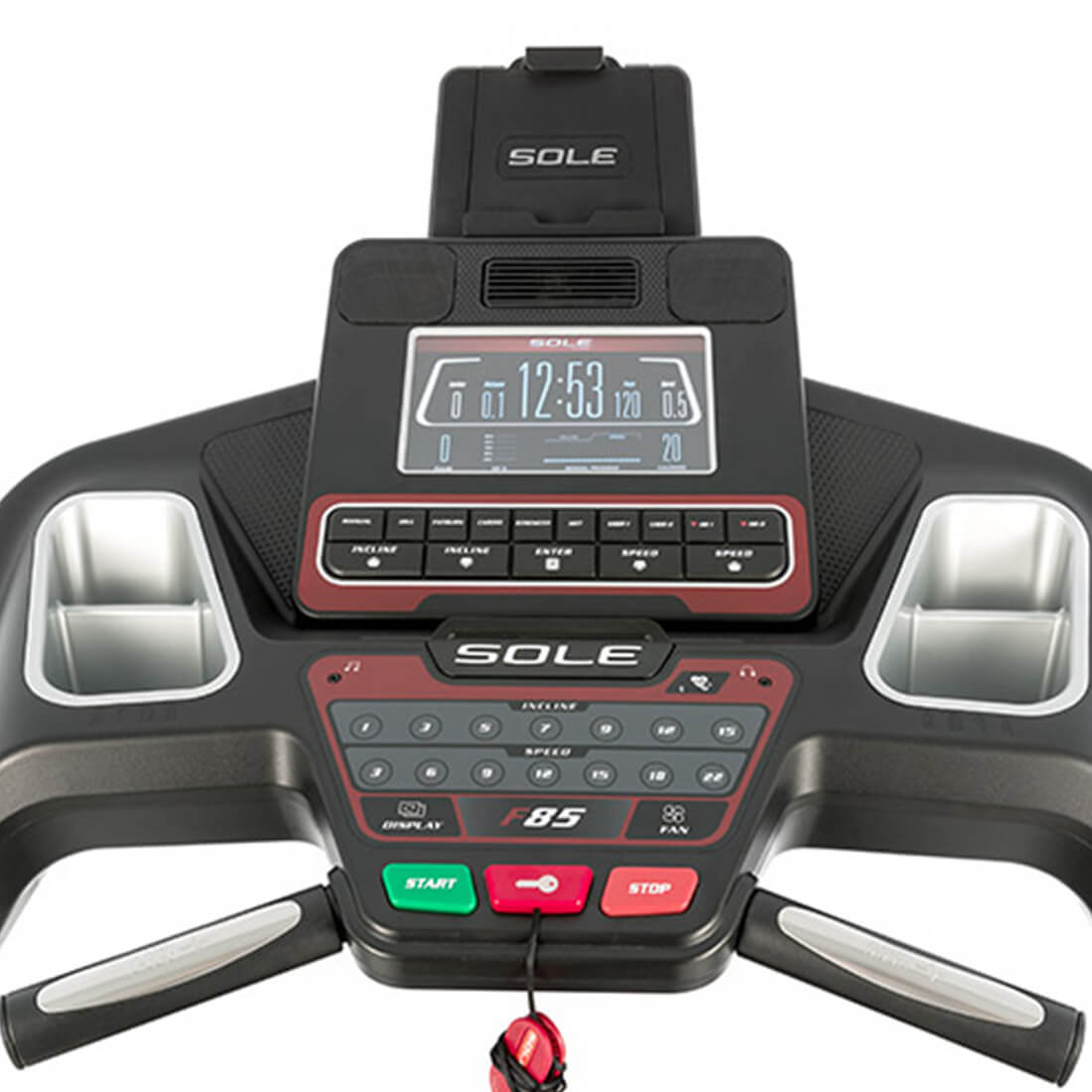 f85 treadmill display