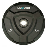 Livepro Rubber Bumper Plates - Sold As Pair (5 to 25kg)