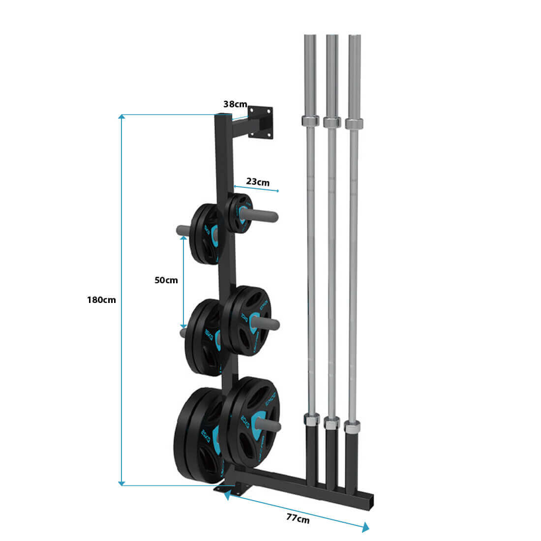 Weight bar wall rack hot sale