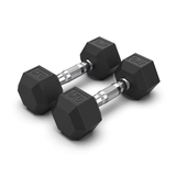 Rubber Hexagonal Dumbbells