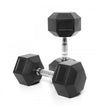 Rubber Hexagonal Dumbbells (Sold as Pairs)