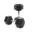 Rubber Hexagonal Dumbbells (Sold as Pairs)