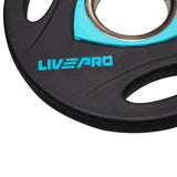 Livepro Tri-Grip Urethane Plates 20kg - Sold as Pair
