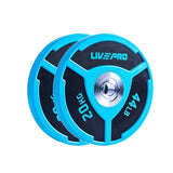 Livepro Urethane Elite Competition Bumper Plates 20kg - Sold as Pair