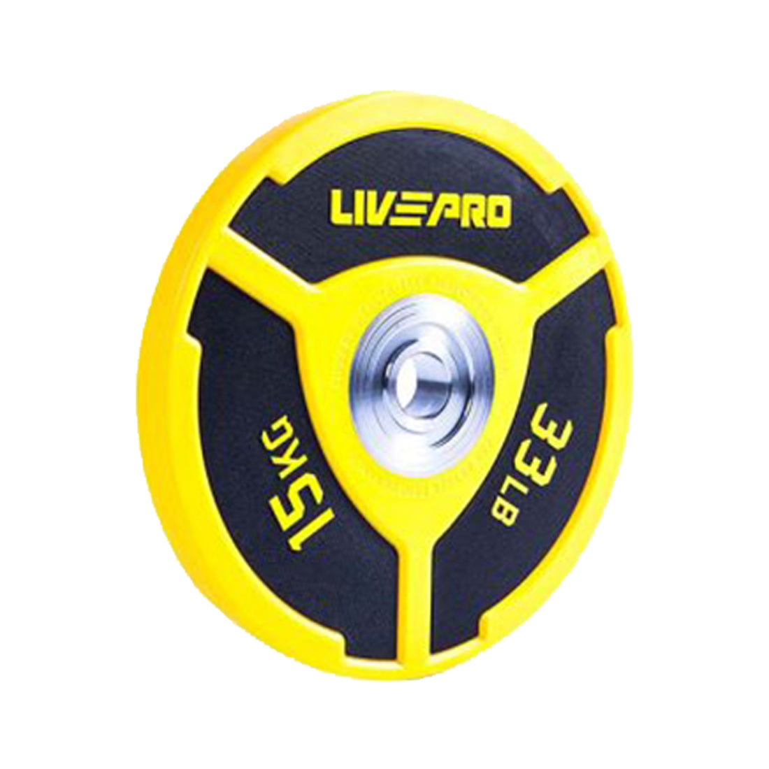 Livepro Urethane Elite Competition Bumper Plates 15kg - Sold as Pair