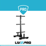 Livepro Olympic Weight Plate Tree & Bar Rack